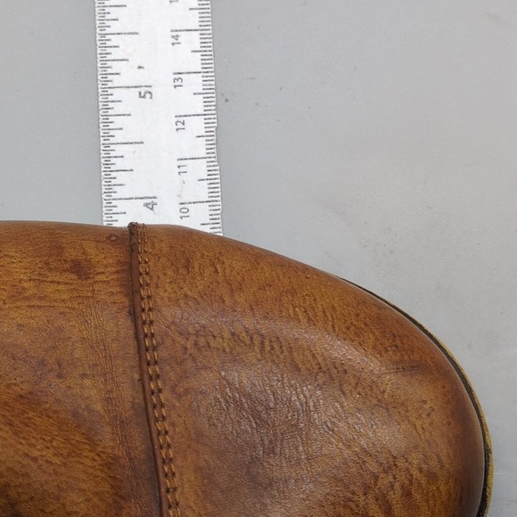 SO Shoes Womens Brown 8 Lace Up Work Boots Side Zip Sweater Collar Hiking - Picture 4 of 12